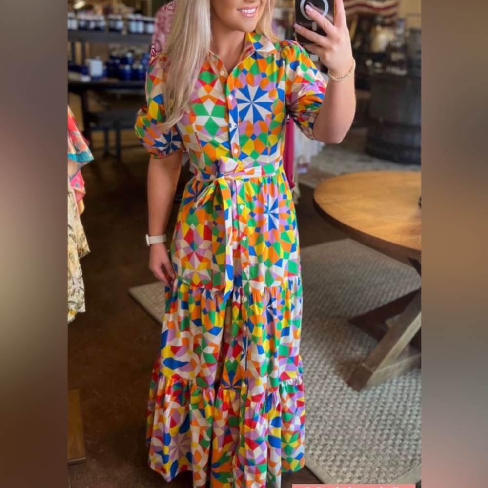 Flying tomato dress medium